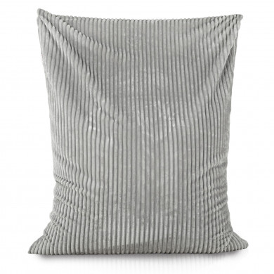 Gris clair pouf poire coussin stripe