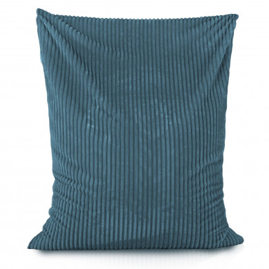 Bleu pouf poire coussin stripe