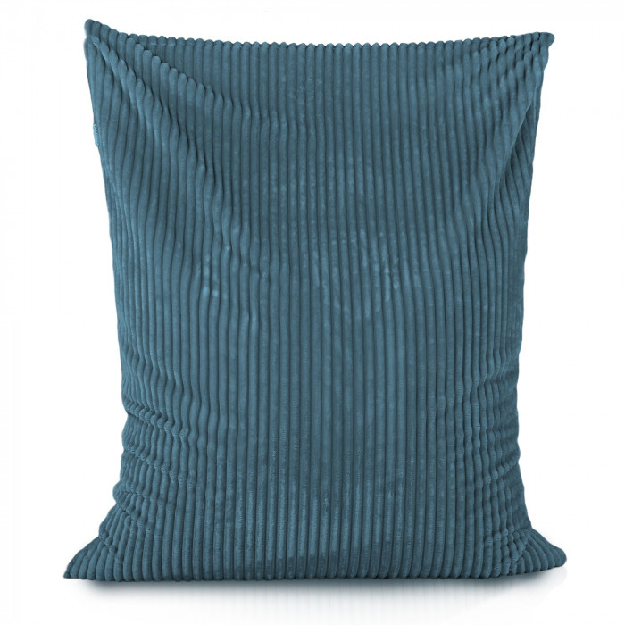 Bleu pouf poire coussin xxl stripe