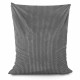 Gris pouf poire coussin xxl stripe