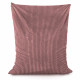 Rose délavé pouf poire coussin xxl stripe