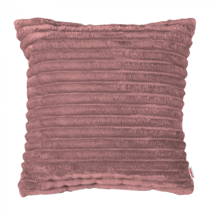 Rose délavé coussin décoratif carré stripe