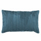 Bleu coussin décoratif rectangulaire stripe