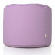 Violet clair Pouf Cylindre simili-cuir