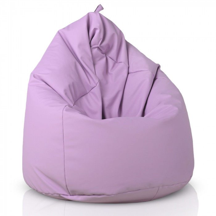 Violet clair Pouf Poire Enfants simili-cuir