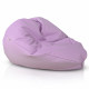 Violet clair Pouf Poire XL simili-cuir