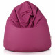 Fuchsia Pouf Poire XL simili-cuir