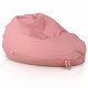 Rose clair Pouf Poire XL simili-cuir