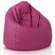 Fuchsia Géant Pouf Poire XXL simili-cuir