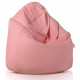 Rose clair Pouf Poire simili-cuir