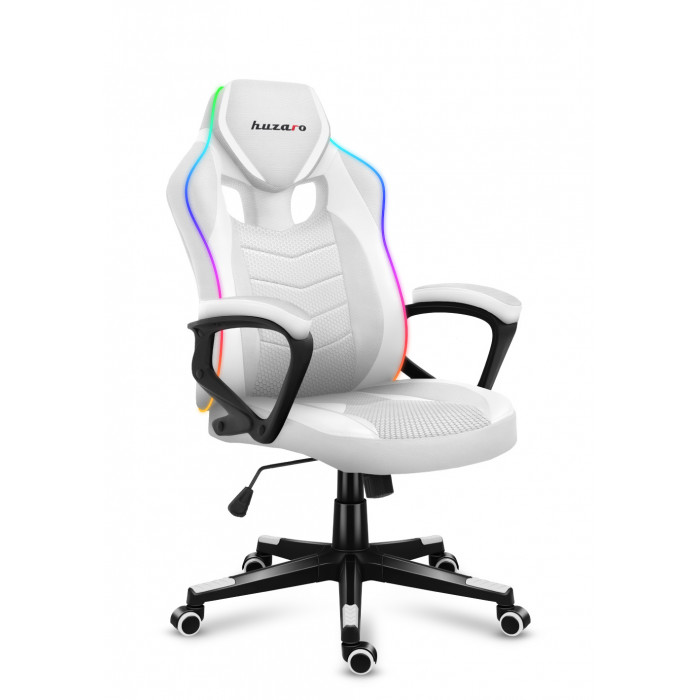 Chaise de jeu Huzaro Force 2.5 RGB White Mesh