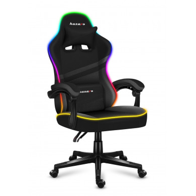 Chaise de jeu Huzaro FORCE 4.4 RGB Black Mesh