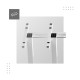 Mark Adler Xeno 2.0 White Electric Desk Rack