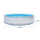 488 x 122 cm 12in1 Intex 26746 piscine à cadre de jardin