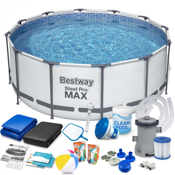 427 x 84 cm Piscine Tubulaire jardin set 17in1 Bestway 56595.