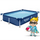 Rechteckiger Rahmen Pool 221 x 150 x 43 cm Bestway 56401N.