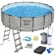 549 x 122 cm 11in1 Bestway 5618Y Gartenpool mit Regal.