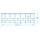549 x 122 cm 11in1 Bestway 5618Y Gartenpool mit Regal.