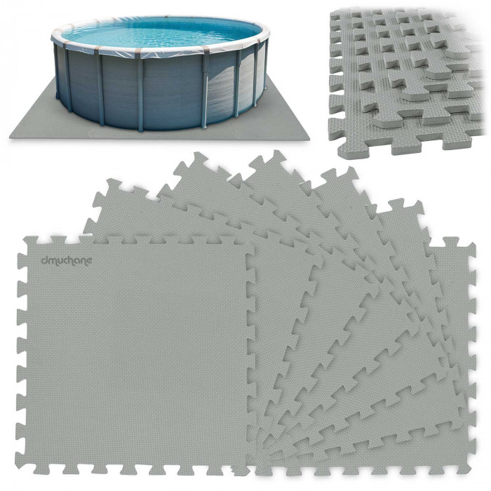 Tapis en mousse sous le puzzle de la piscine 50 x 50 cm 8 pcs