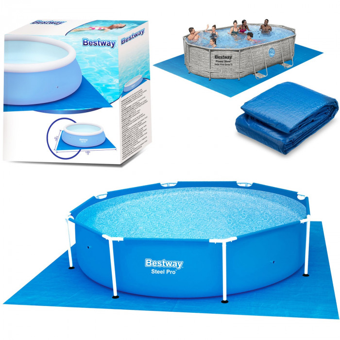 Tapis de piscine - 396 x 396 cm Bestway 58002.