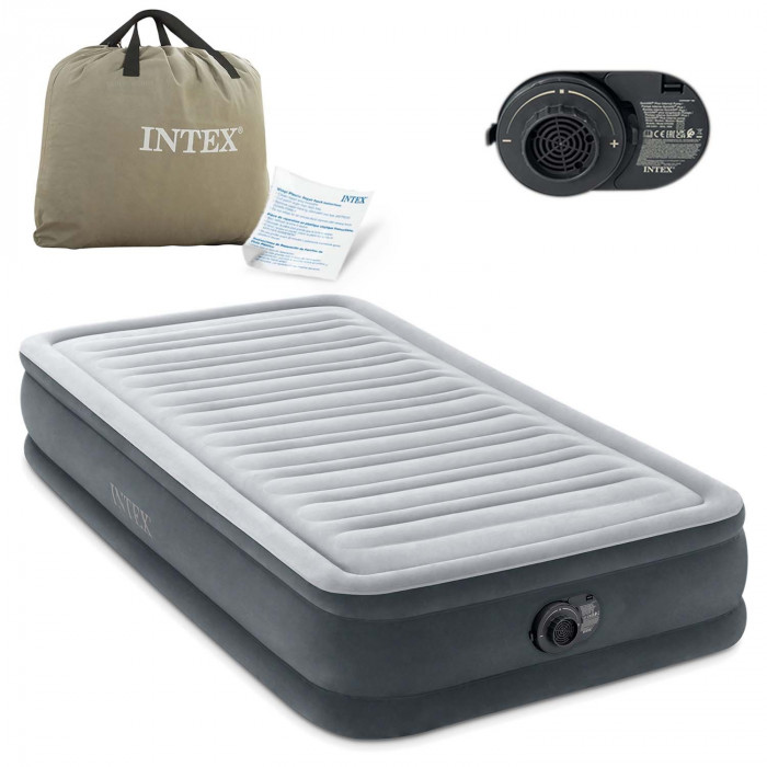 Matelas gonflable 191x99x33 avec pompe électrique incorporée INTEX 67766ND.