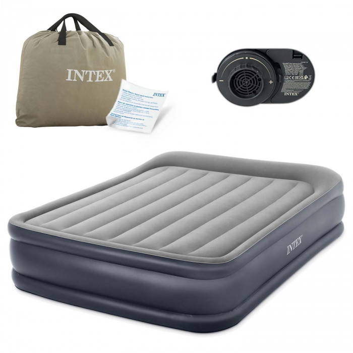 Matelas gonflable avec pompe électrique incorporée 203x152x42 cm INTEX 64136ND.