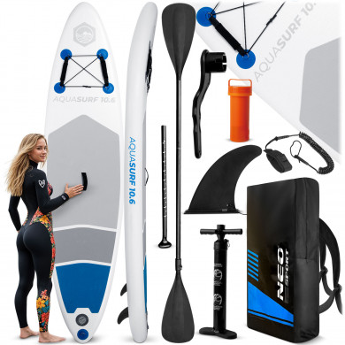 SUP Paddle Gonflable Stand Up Paddle Aquasurf 320 x 81 x 15 cm Neo-Sport 170000