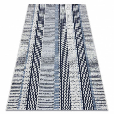 Tapis EN CORDE SIZAL COLOR 47276/396 Rayures Blanc