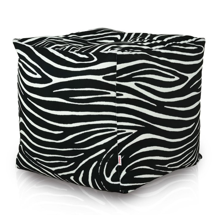 Zèbre Pouf Cube 