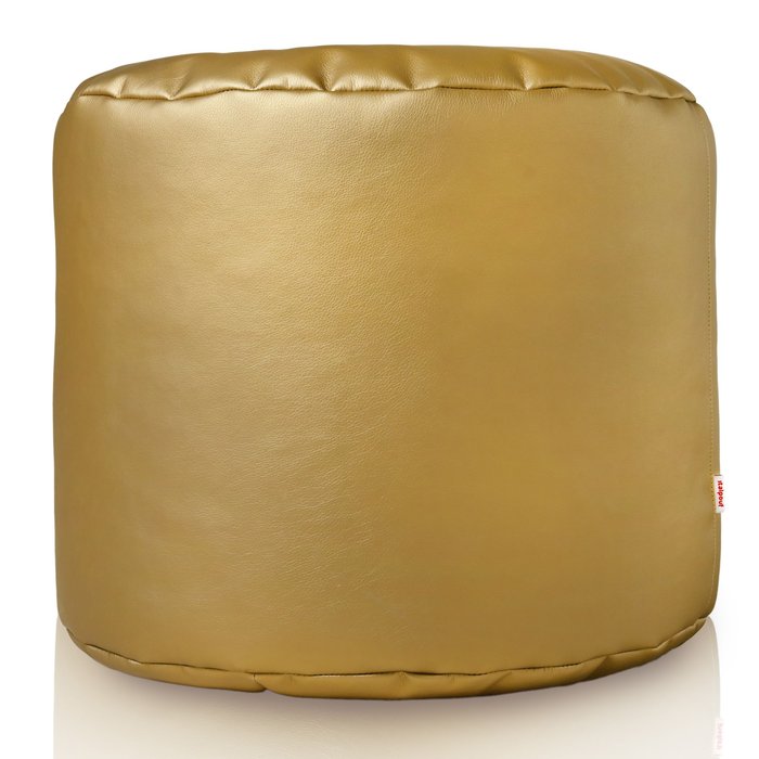 Doré Pouf Cylindre simili-cuir