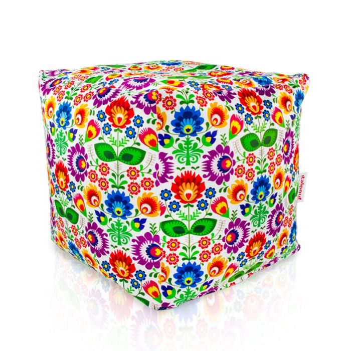 Folk Pouf Cube 