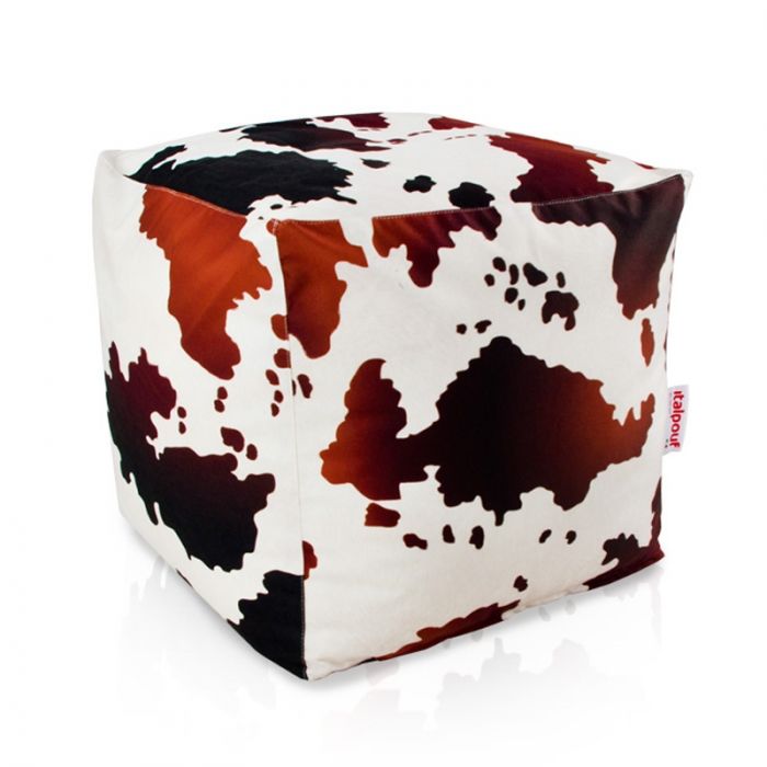 Tachetée Pouf Cube 