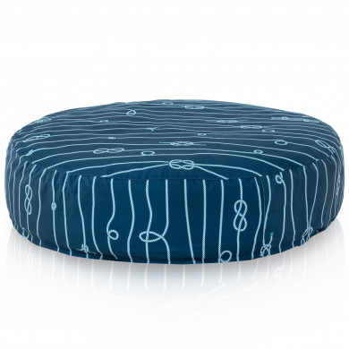 Marine Coussin Pouf Rond Monaco Intérieure