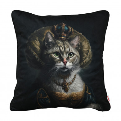 Deko-Kissen Cat in the Crown 2.