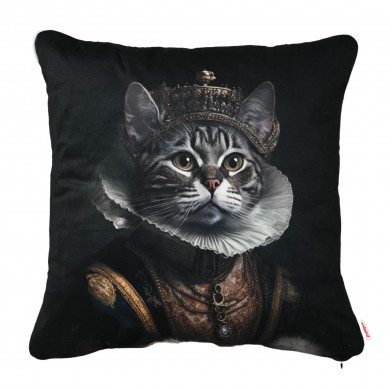 Deko-Kissen Cat in the Crown 3.