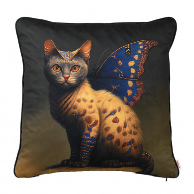 Katze Schmetterling Dekoratives Kissen