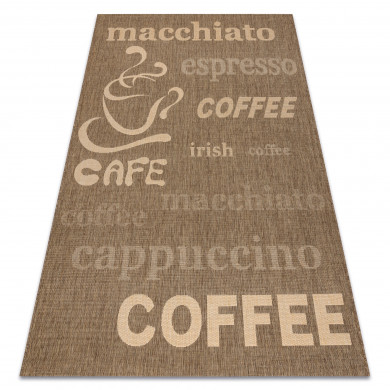 TAPIS EN CORDE SIZAL FLOORLUX 20221 café / mais