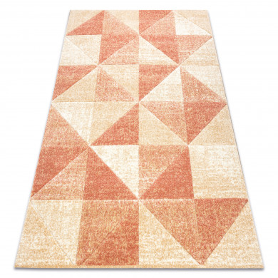 Teppich FEEL 5672/17911 Dreiecke beige/terrakotta