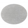 Tapis BUENOS cercle 7005 shaggy uni, couleur unique argent