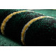 Dywan EMERALD ekskluzywny 1022 glamour, stylowy geometryczny, marmur butelkowa zieleń / złoty