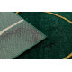 Dywan EMERALD ekskluzywny 1016 glamour, stylowy art deco, marmur butelkowa zieleń / złoty