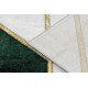 Dywan EMERALD ekskluzywny 1015 glamour, stylowy marmur, geometryczny butelkowa zieleń / złoty