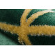 Dywan EMERALD ekskluzywny 1013 glamour, stylowy geometryczny butelkowa zieleń / złoty