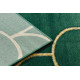 Dywan EMERALD ekskluzywny 1021 glamour, stylowy art deco butelkowa zieleń / złoty