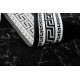 Dywan, Chodnik GLOSS nowoczesny 2813 87 stylowy, ramka, grecki czarny / szary