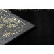 Dywan, Chodnik GLOSS nowoczesny 408C 86 Ramka stylowy, glamour, art deco czarny / złoty