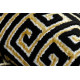 Dywan, Chodnik GLOSS nowoczesny 6776 86 stylowy, ramka, grecki czarny / złoty