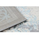 Dywan CORE W7161 Rozeta Vintage - Strukturalny, dwa poziomy runa, jasnoniebieski / krem / szary