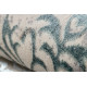 Dywan CORE W7161 Rozeta Vintage - Strukturalny, dwa poziomy runa, jasnoniebieski / krem / szary