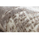 Dywan CORE W9784 Rozeta Vintage - Strukturalny, dwa poziomy runa, beż